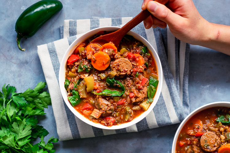 Vegan Quinoa Jambalaya