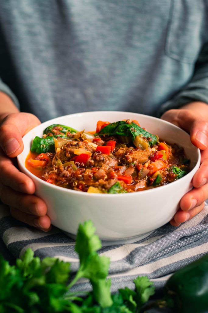 Vegan Quinoa Jambalaya Ellie Likes Cooking