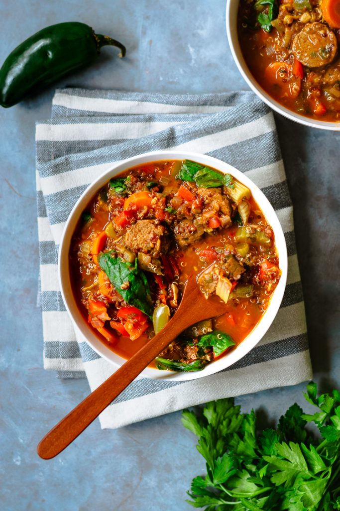 Vegan Quinoa Jambalaya Ellie Likes Cooking