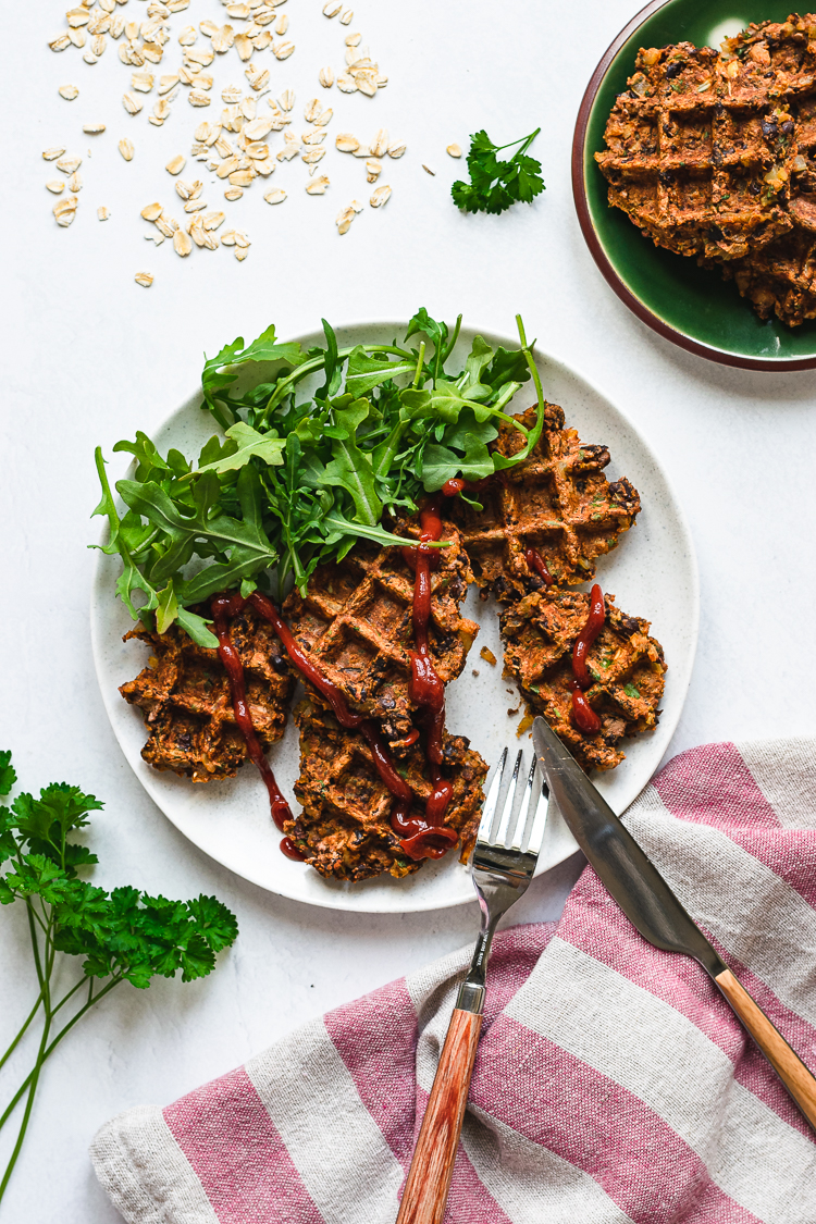 Black Bean Waffles (Vegan, GF) Ellie Likes Cooking