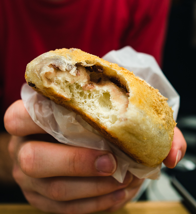 kinako & azuki bagel from bakery in Kyoto station