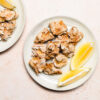 tofu karaage on two plates