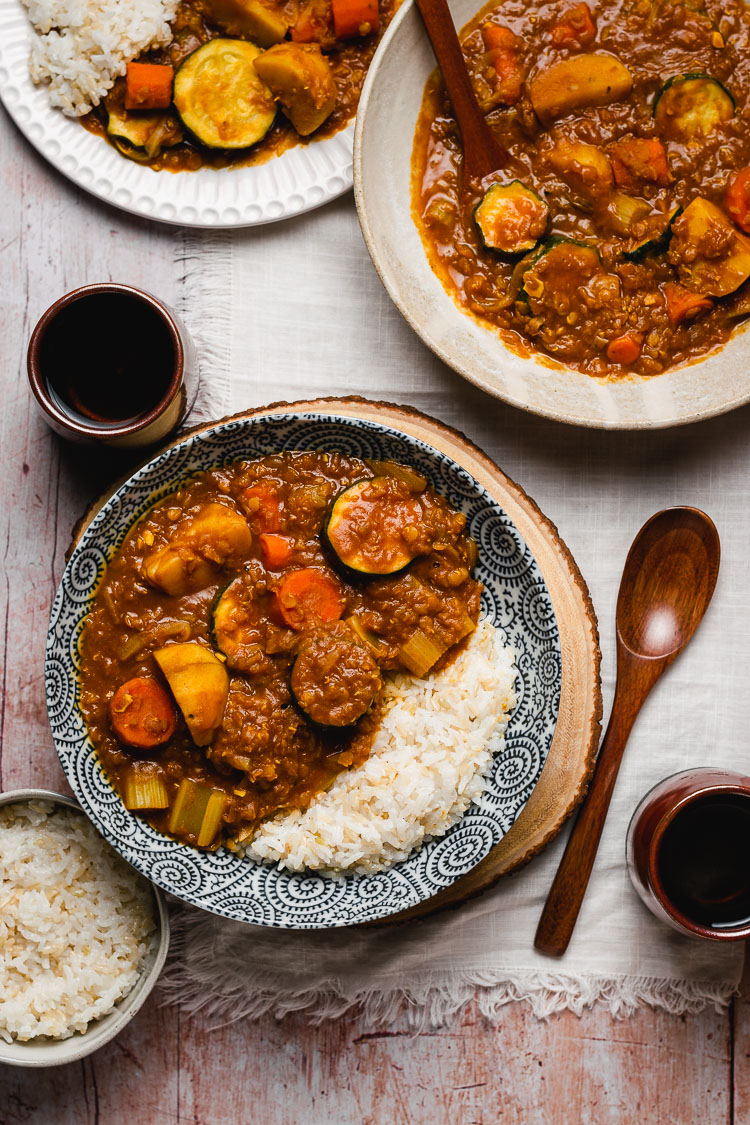 Vegan Japanese Curry with Red Lentils (Gluten-Free)
