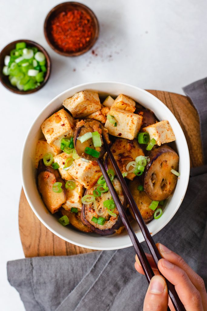 Spicy Miso Eggplant Tofu Ellie Likes Cooking