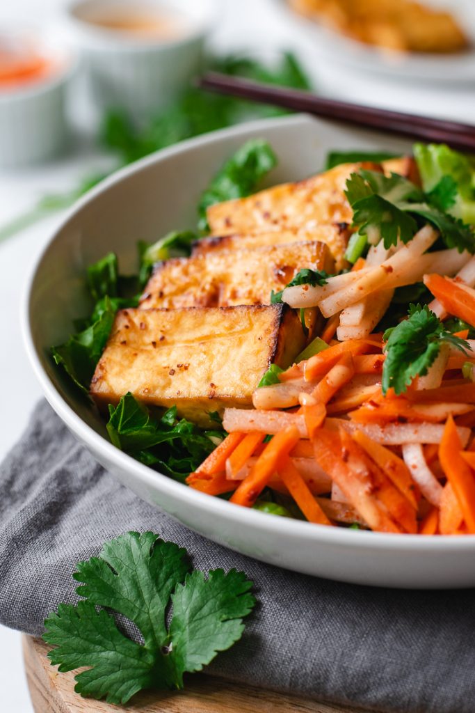 Tofu Banh Mi Salad Ellie Likes Cooking