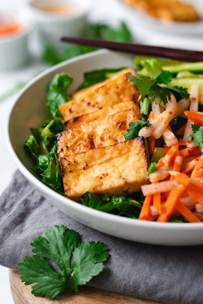 Tofu Banh Mi Salad Ellie Likes Cooking