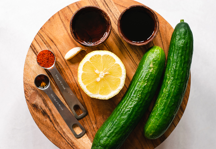 Spicy Asian Marinated Cucumbers Ellie Likes Cooking