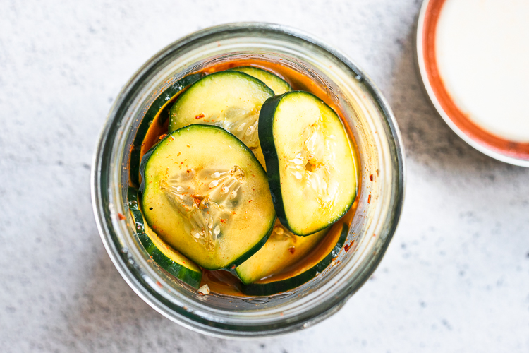 Spicy Asian Marinated Cucumbers Ellie Likes Cooking