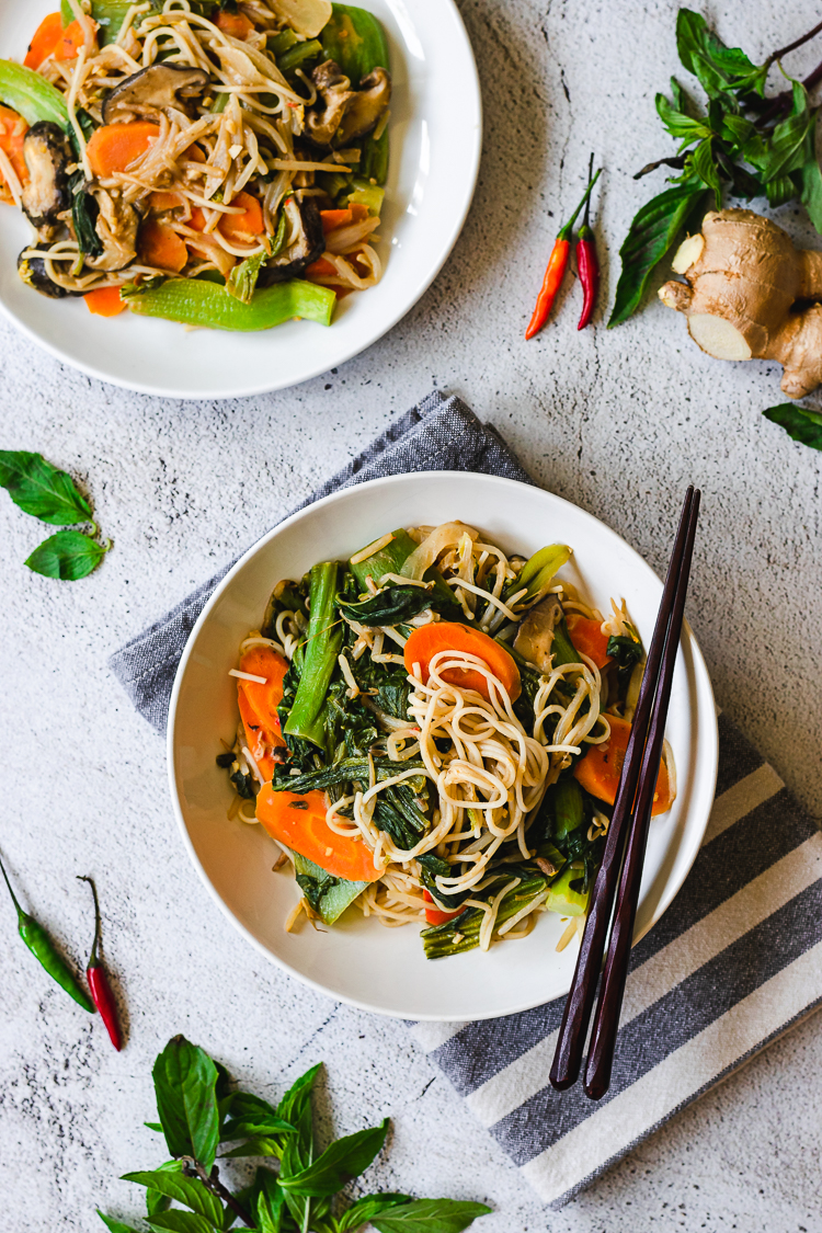 Spicy Thai Basil Stir Fry - Ellie Likes Cooking