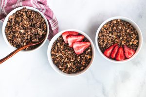 Chocolate Peanut Butter Granola (GF, OF, Vegan)