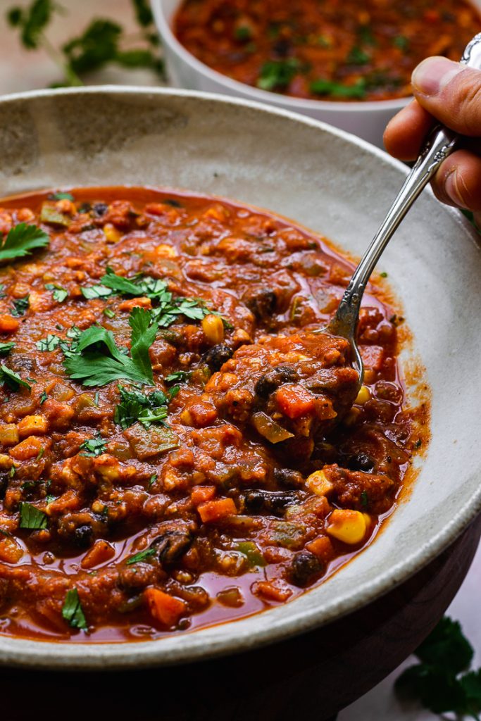 Tempeh Miso Chili (Vegan, GlutenFree) Ellie Likes Cooking