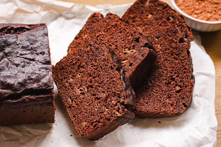 Vegan Chocolate Banana Bread (Whole Grain)