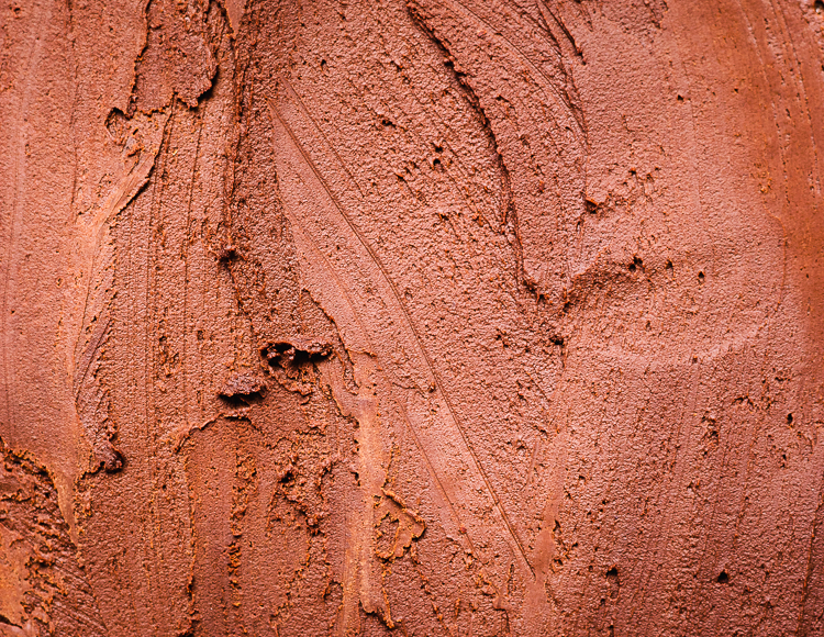 close up of chocolate layer