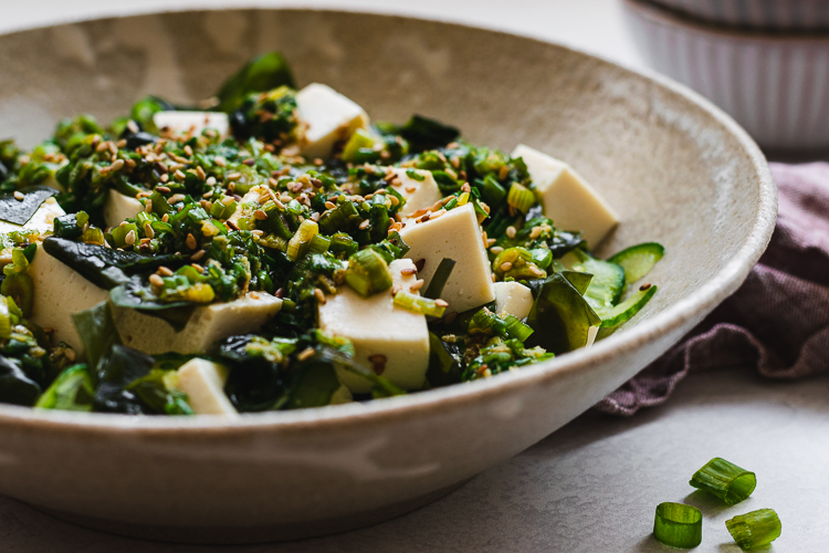 Tofu and Green Onion Salad | ネギと豆腐サラダ