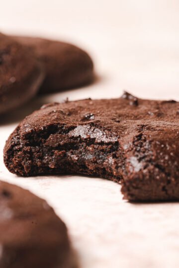 vegan brownie cookie bite shot