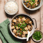 vegan mapo tofu in bowl