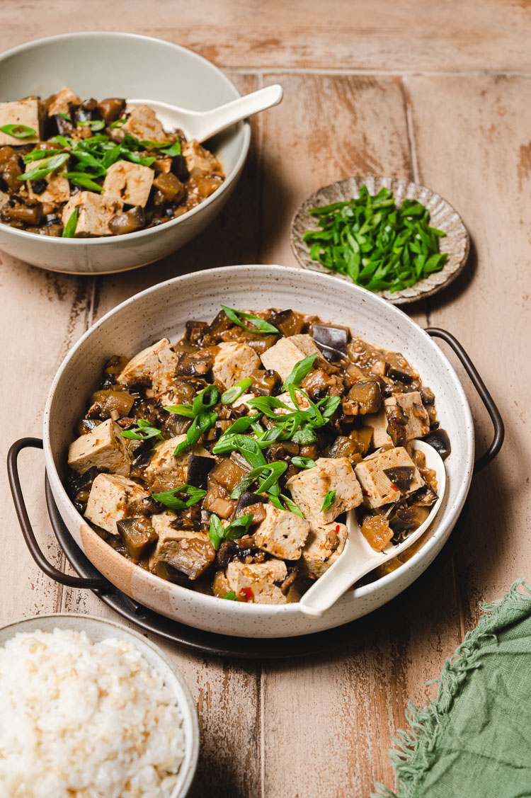 two bowls of mapo tofu