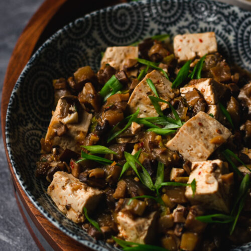 Vegan Mapo Tofu (Japanese-Style) | ヴィーガン麻婆豆腐 - Ellie Likes Cooking