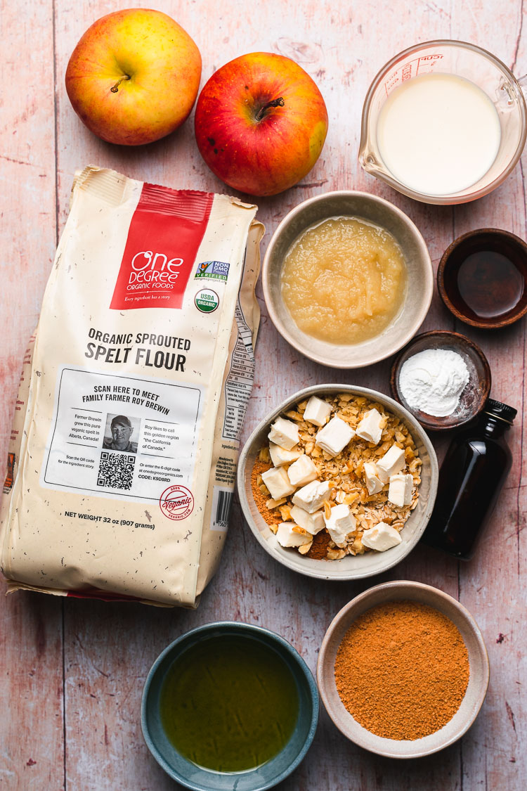 vegan apple crumb cake ingredients