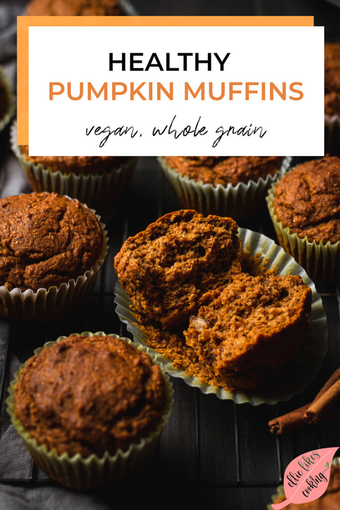 Whole Grain Pumpkin Muffins (Vegan) Ellie Likes Cooking