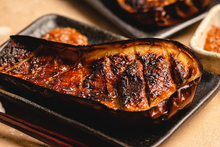 Nasu Dengaku (Japanese Miso Eggplant) なすの田楽 Ellie Likes Cooking