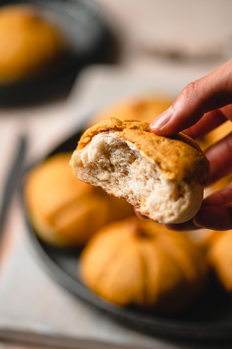 melon pan split in half