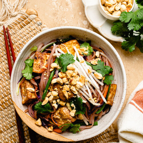 Peanut Butter Pad Thai (Vegan, GlutenFree) Ellie Likes Cooking