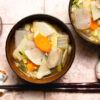 miso kenchinjiru in soup bowls