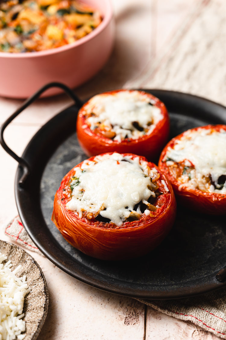 stuffed tomatoes on a plate