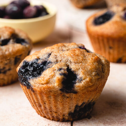 Whole Wheat Blueberry Muffins (Vegan) Ellie Likes Cooking
