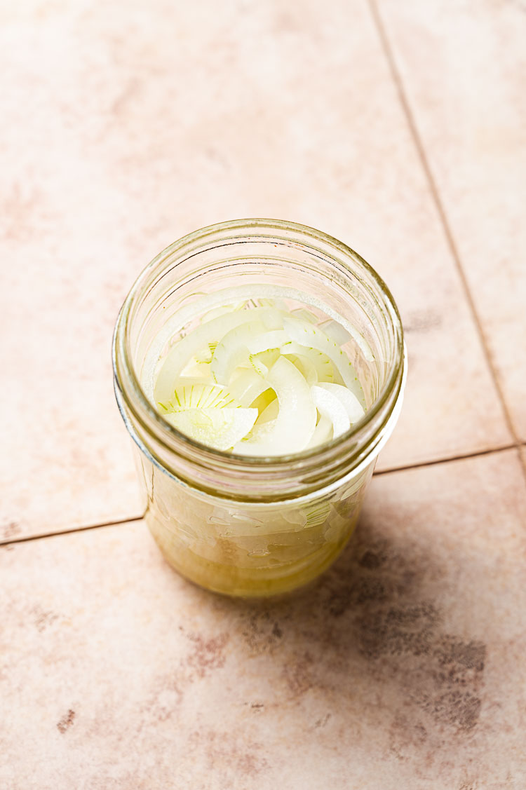 pickled onions in a jar