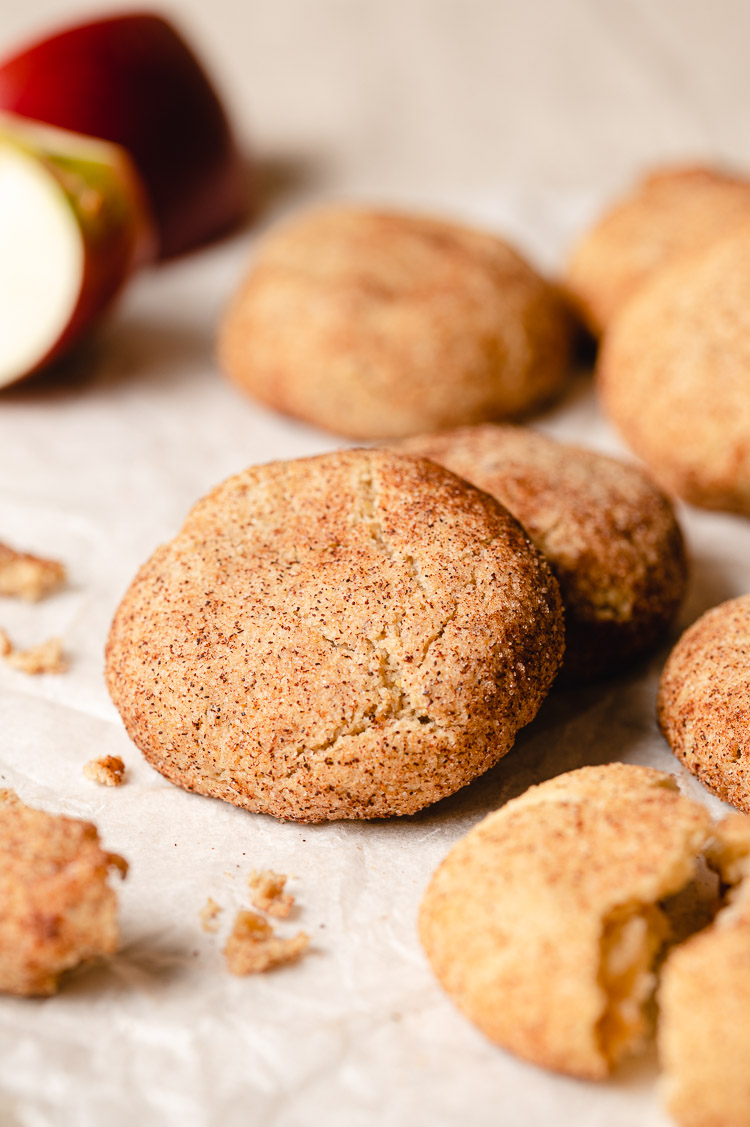 apple pie snickerdoodles close up