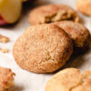 apple pie snickerdoodles close up