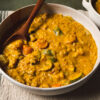 bowl of kabocha lentil curry