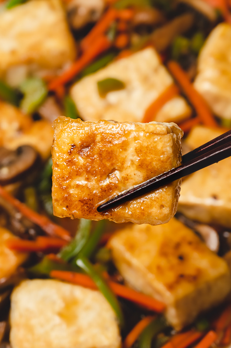 ankake tofu close up
