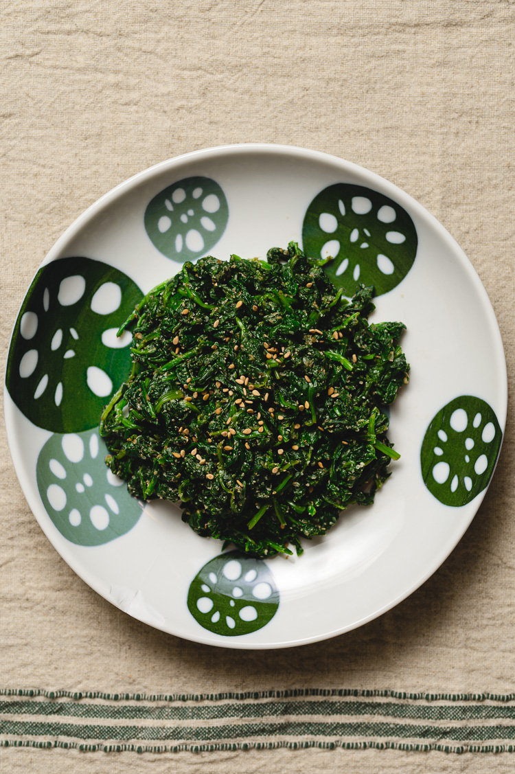 Spinach Gomaae ほうれん草の胡麻和え