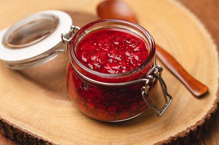 jar of chia jam