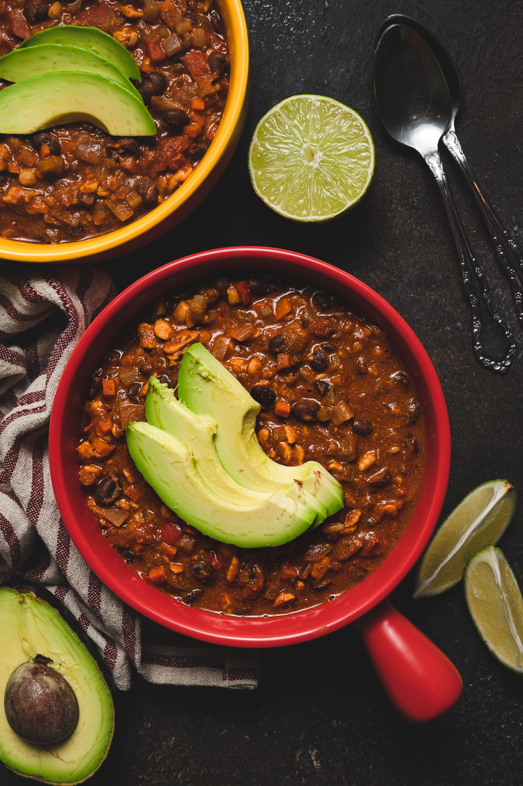 Tempeh Chili (Vegan, GlutenFree) Ellie Likes Cooking