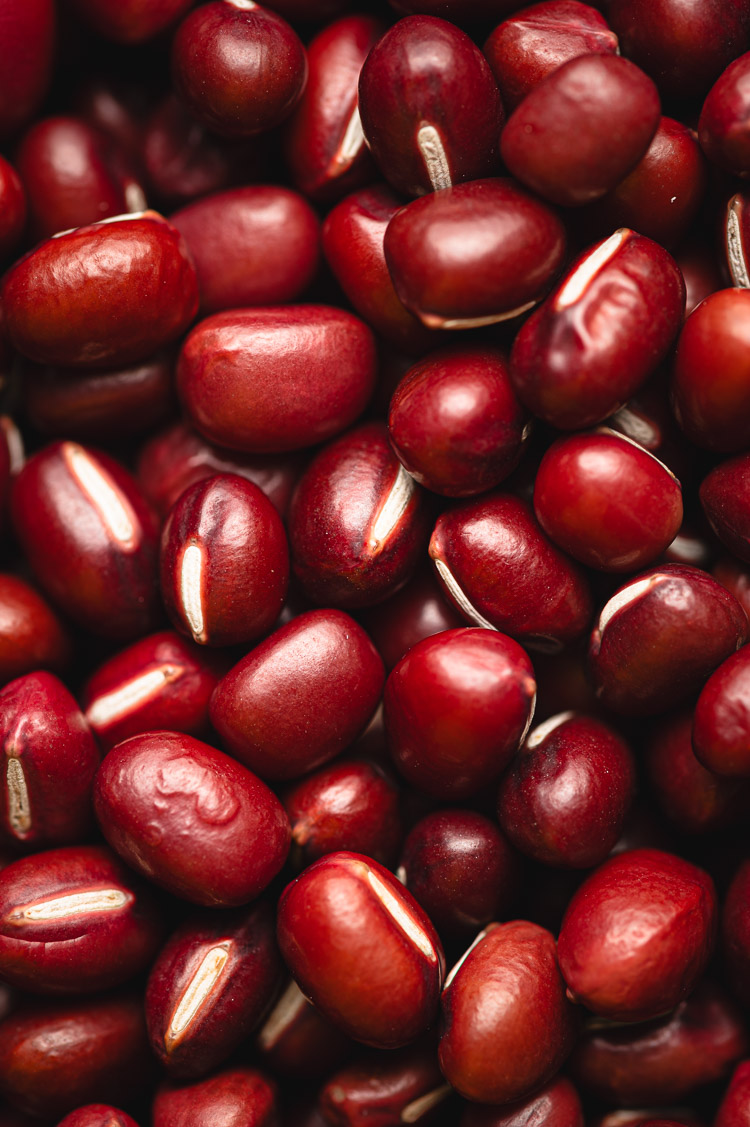 adzuki beans close up