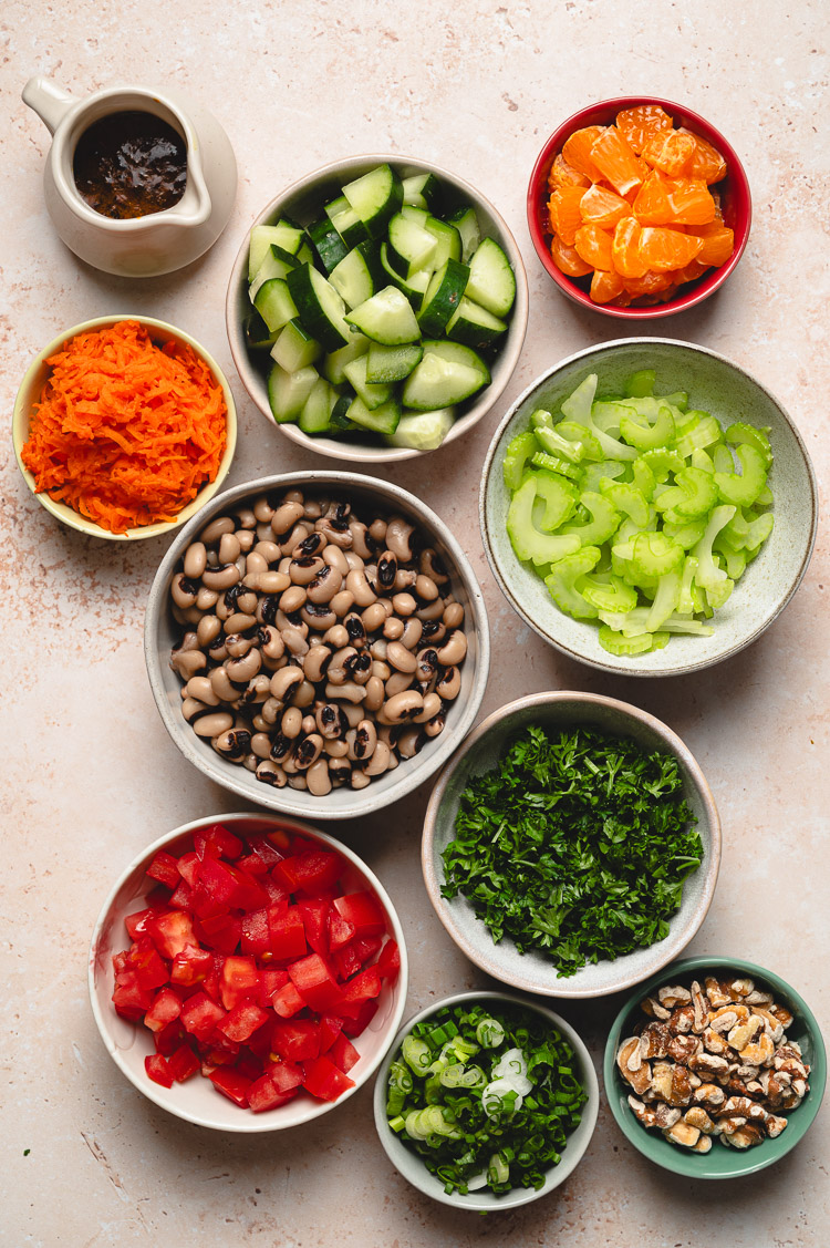 spiced bean salad ingredients