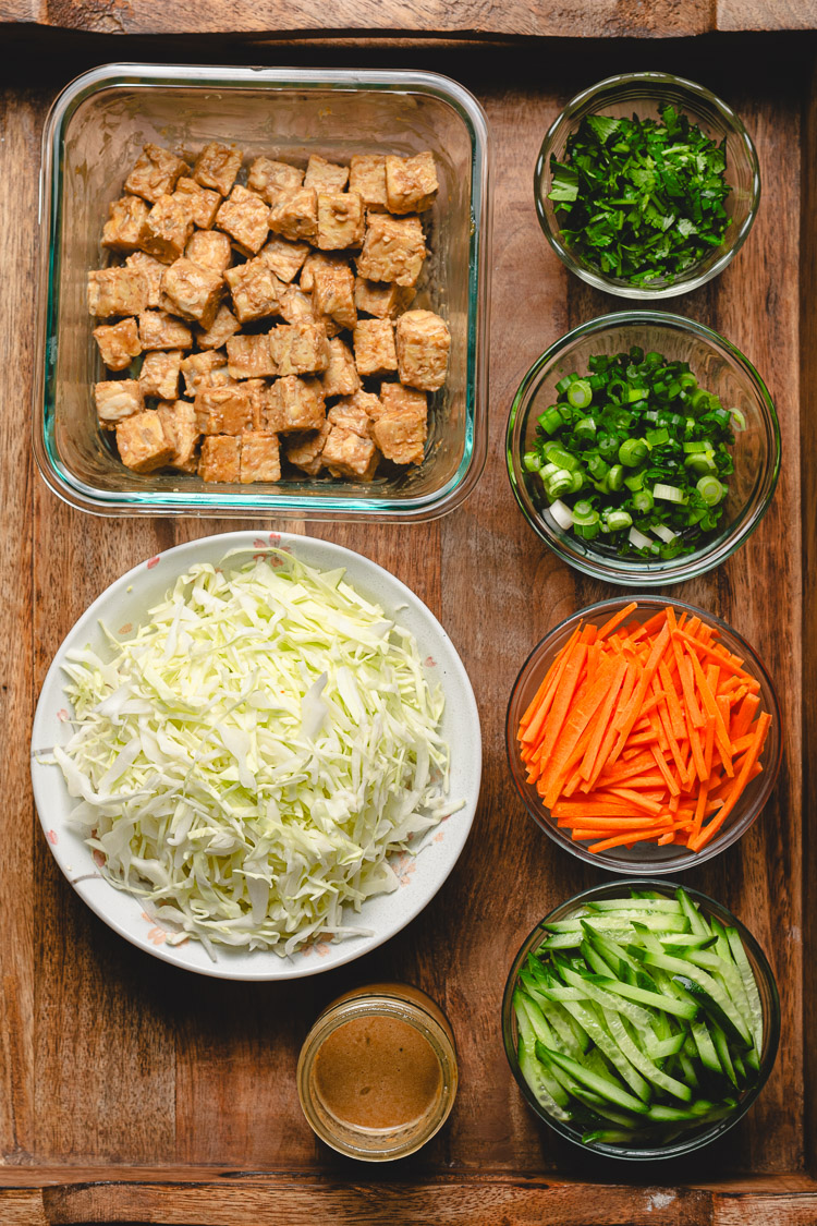 peanut tempeh salad ingredients