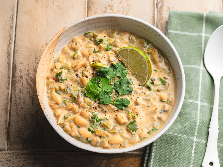 Vegan White Chili - Ellie Likes Cooking