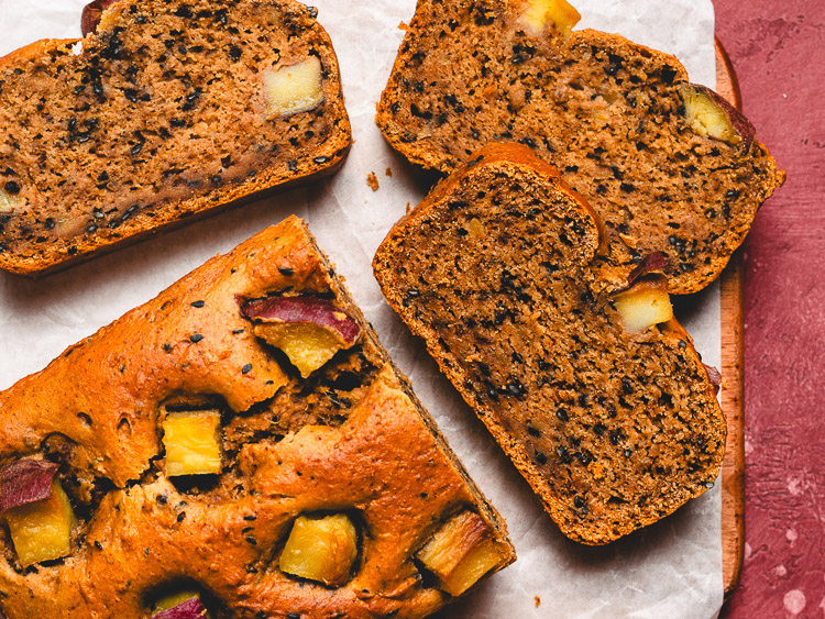 Japanese Sweet Potato Bread (Vegan)