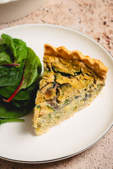 Vegan Tofu Quiche - Ellie Likes Cooking
