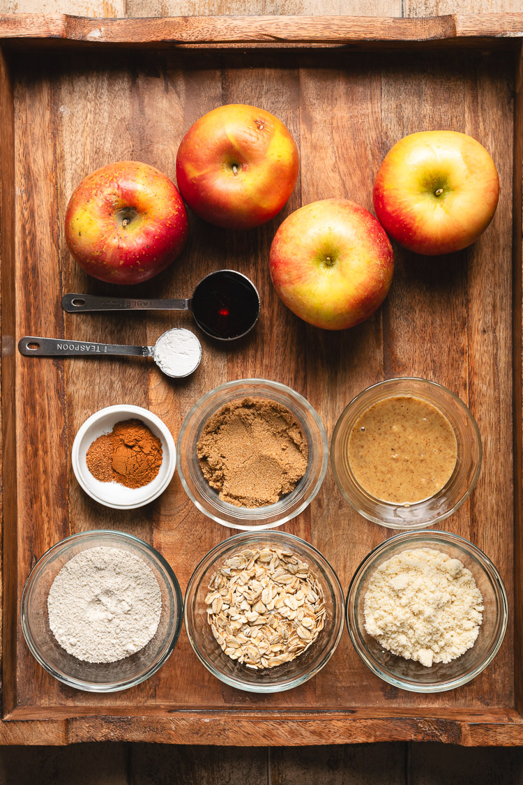 vegan apple crisp ingredients