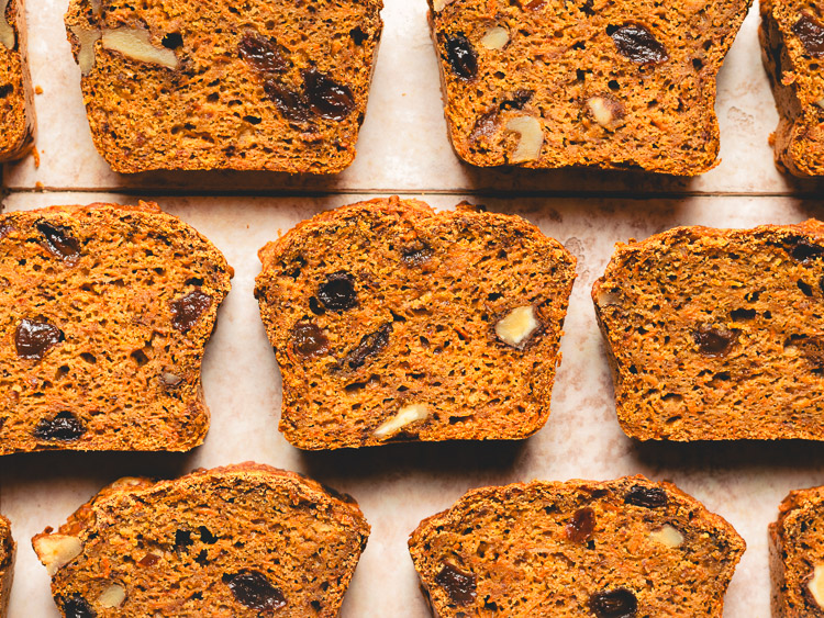 Carrot Bread (Vegan, Whole Grain)