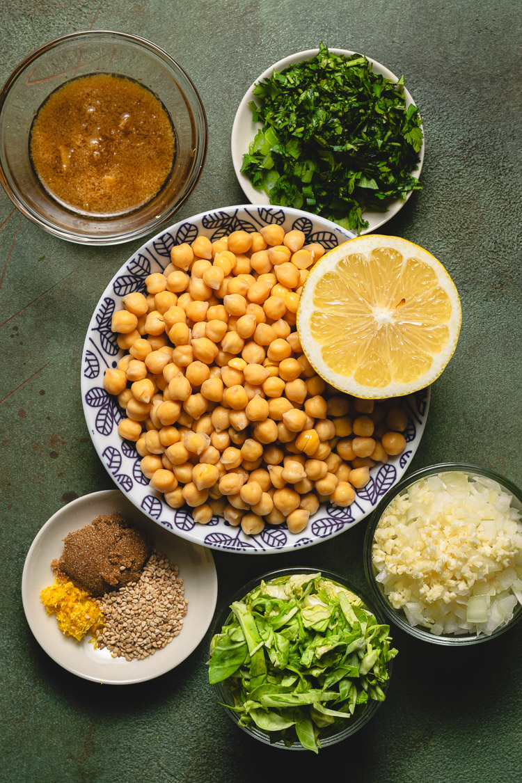 sesame lemon chickpeas ingredients