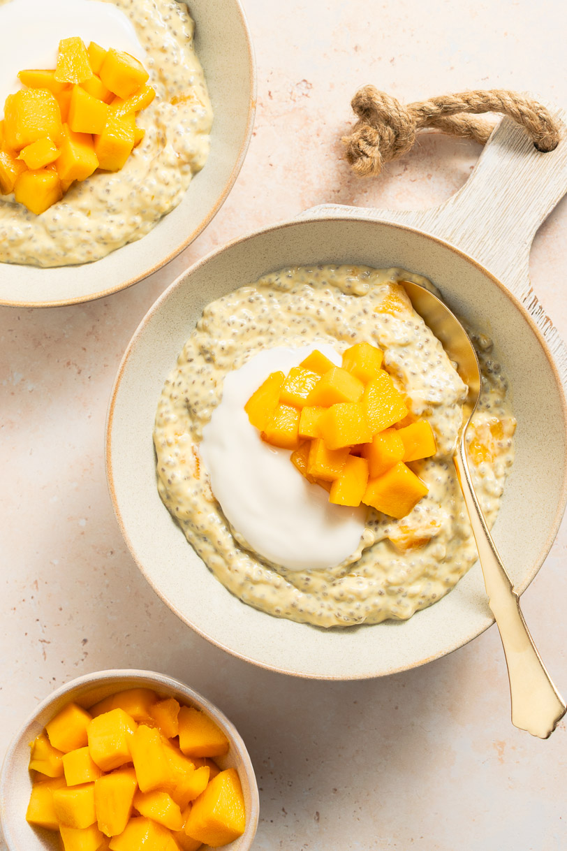 Protein Mango Chia Pudding