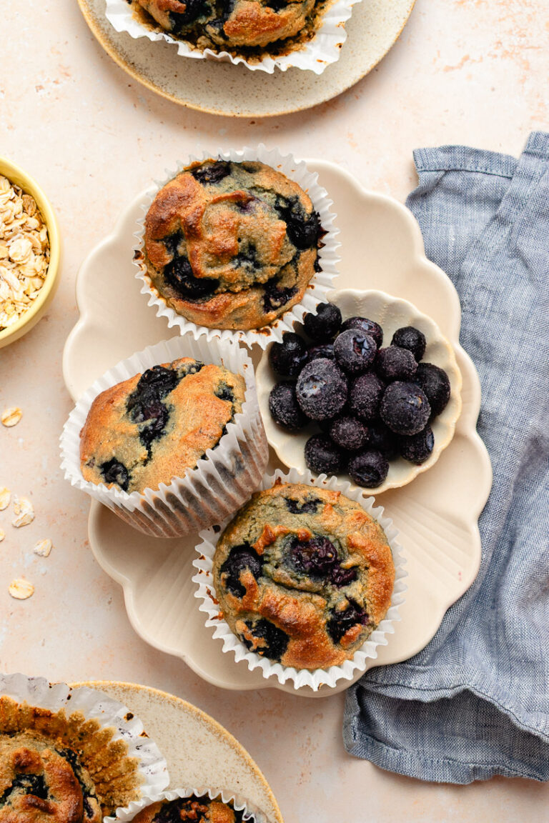 Vegan & Gluten-Free Blueberry Muffins